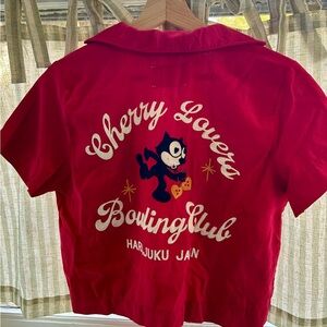 Cherry Los Angeles Women’s Bowling shirt - Red